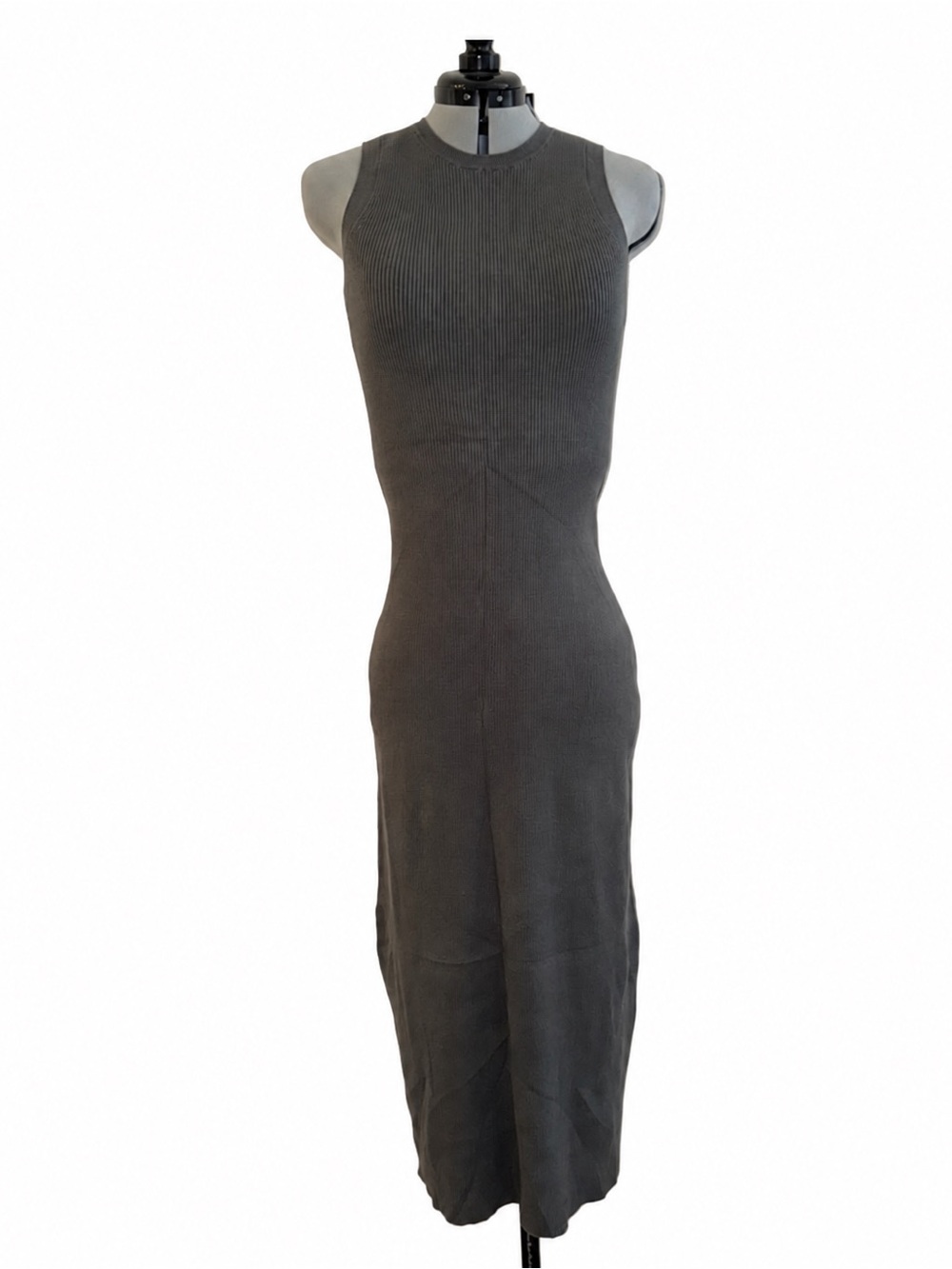 NWT Splendid Sleeveless Ribbed Midi Dress Minimalist Casual Chic S